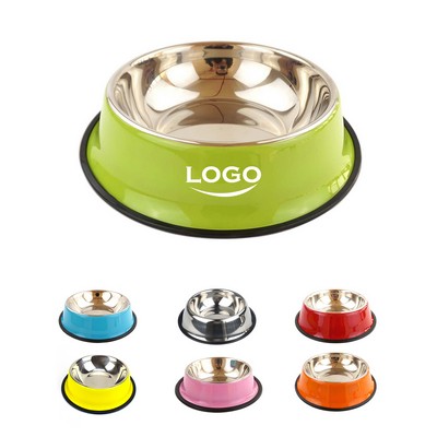 Pet Supplies Stainless Steel Dog Bowl