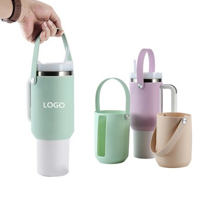 Cup Cover Silicone Sleeve With Handle Suitable For 40Oz