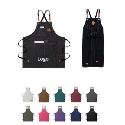 Adjustable Denim Bib Apron