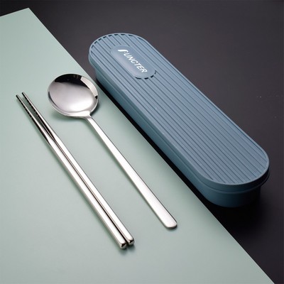 304 Stainless Steel Portable Chopsticks Spoon