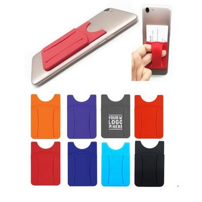 Silicone Phone Wallet w/ Finger Slot