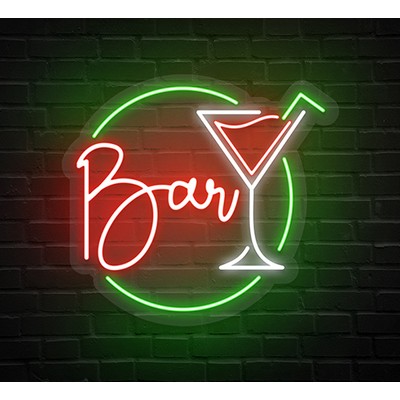 Custom Bar Neon Sign (19" x 17")