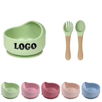 Non-slip Baby Silicone Bowl Set