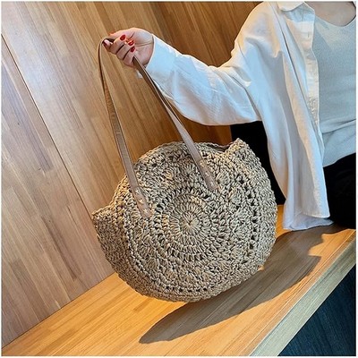 Women's Summer Round Straw Bag