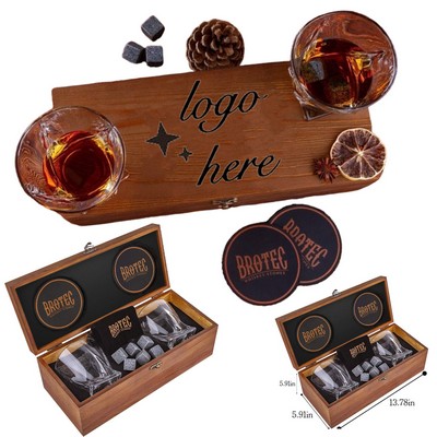 Mixology Whiskey Stones Gift Set For Men