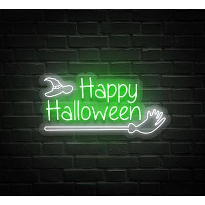 Happy Halloween Neon Sign (44 " x 20 ")