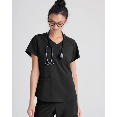 Barco® Grey's Anatomy™ Women's Evolve 2 Pocket Piped V-Neck Top