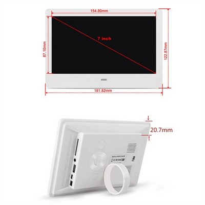 7-Inch IPS Screen Digital Photo Frame High Resolution Display