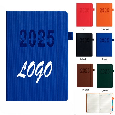 2025 English Calendar Notebook