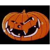 Scary Jack-O-Lantern Flash Lapel Pin