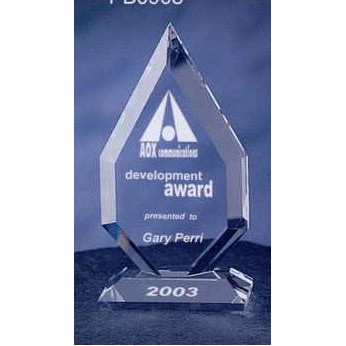 Crystal Apex Award (13/16"x4 3/4"x8")