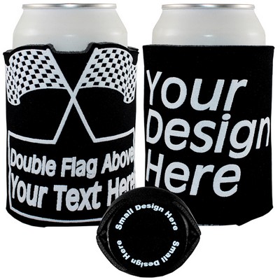 Crazy Frio™ Double Checker Flag Beverage Holder