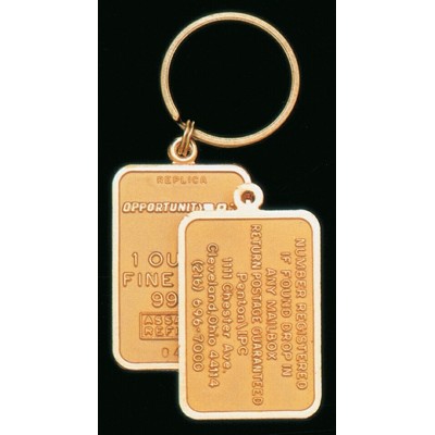 2 Dimensional Die Struck Key Ring - 1 1/4"