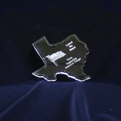 Texas State Paperweight (5-1/2"x5")