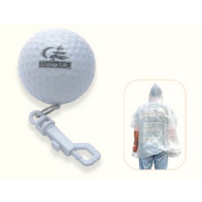 Golf Poncho w/ Belt Clip