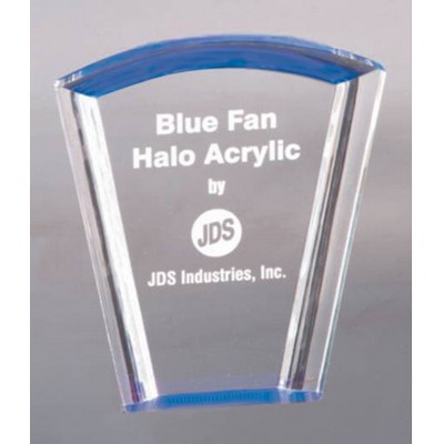 Halo Acrylic Fan Blue Reflective Award - 7"