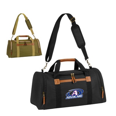 600D Leatherette Trim Executive Duffel