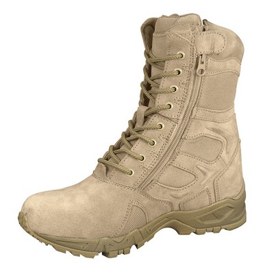 Forced Entry Desert Tan 8" Side Zipper Deployment Boots