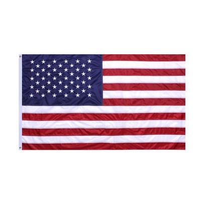 Deluxe Embroidered U.S. Flag (5'x8')