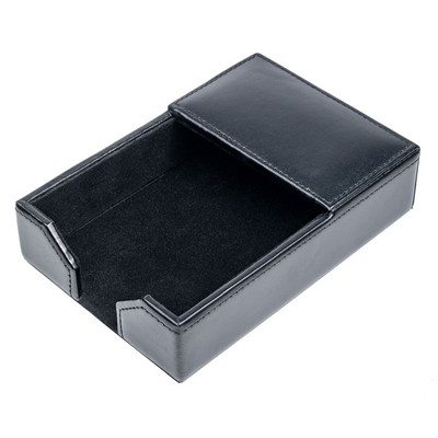 Bonded Black Leather Memo Holder (4"x6")