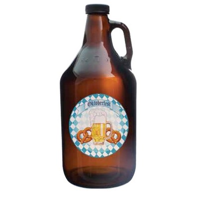 64 Oz. Amber Glass Growler Jug