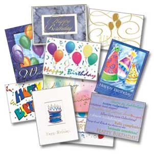 16 Point Silk Laminated Greeting Card with 2 Sided Spot UV Coating