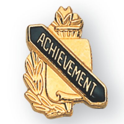 Enameled & Epoxy Domed Scholastic Achievement Award Pin