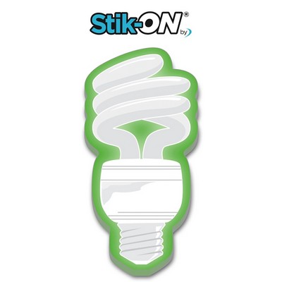 Stik-ON® 100 Sheet Fluorescent Bulb Shape Adhesive Notes