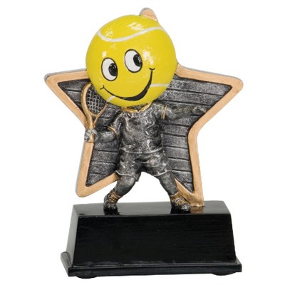 Tennis Little Pals Resin Award - 5" Tall