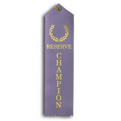 Standard Stock Ribbon w/Card & String (2"x 8") - Reserve Champ