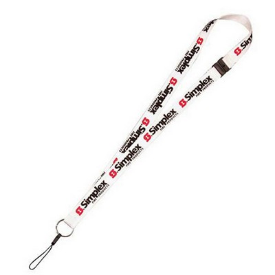 Eco PET Lanyard with dye sublimation imprint - 3/8 inch