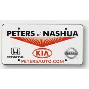 0.020 Gauge White Polystyrene Ad-A-Plate Automobile License Plates