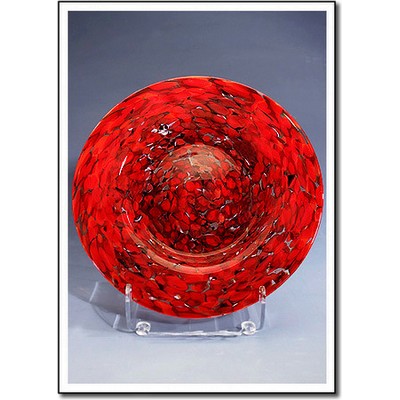 Montserrat Art Glass Rondelle w/o Stand (12"x12")