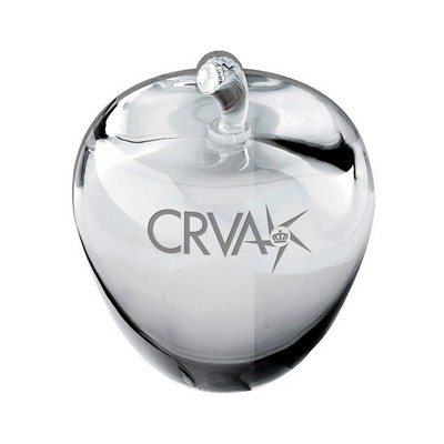 Crystal Apple Paperweight