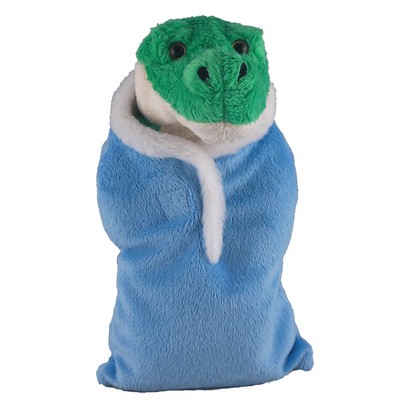 Soft Plush Alligator in Baby Sleep Bag Stuffed Animal