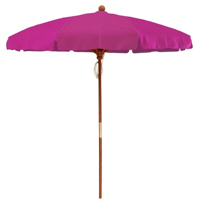 US Made 9' Commercial Hardwood Frame 8 Panel Patio (Drape) Umbrella