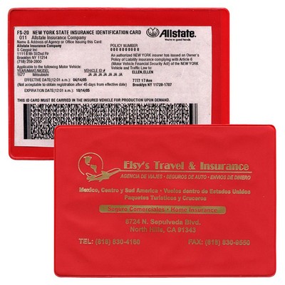 XL Large Insurance Card Holder