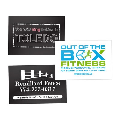 3" x 6" Rectangle Water-Resistant Sticker