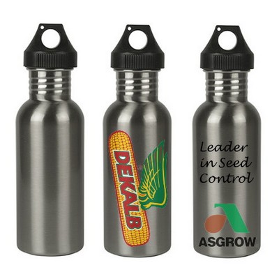 20 oz. Stainless Steel Screw Top Water Bottle