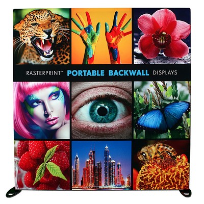 8'x8' Portable Backwall Kit w/1-Sided Graphic