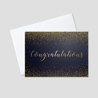 Golden Congratulations Congratulations Greeting Card