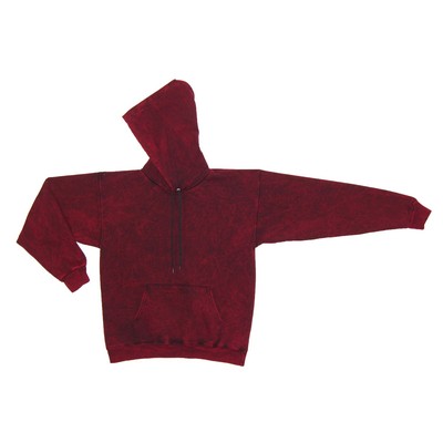 Raspberry Red Zip Hooded Sweatshirt