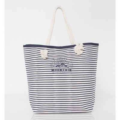 Knotted Rope Tote w/ Stripes