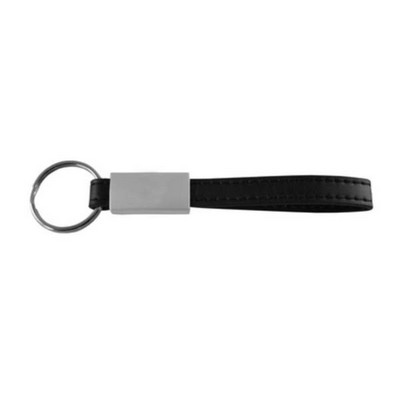 Metal Leather Keychain