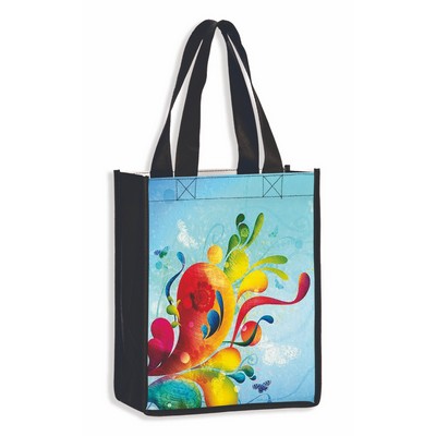 Full Color Laminated Non-Woven Tote Bag (8"x10"x4")