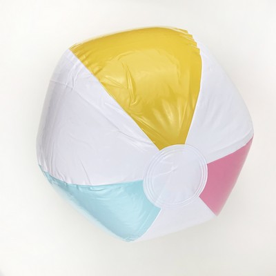 New design inflatable beach ball with 6 panels and 4 colors PVC pool toys