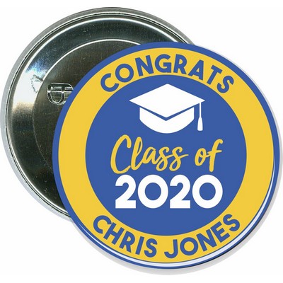 Event - Congrats Class of 2020, Graduation - 2 1/4 Inch Round Button