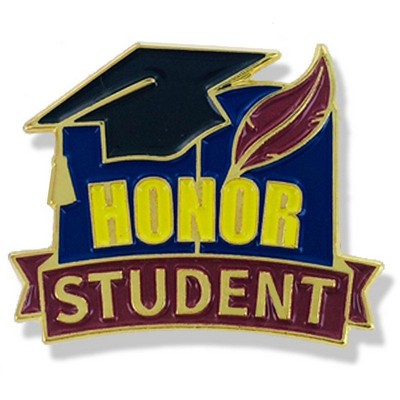 Honor Student Lapel Pin (1" x 7/8")