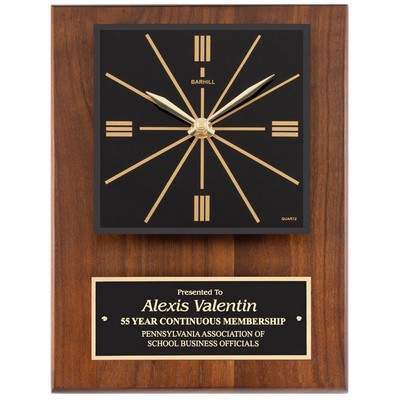 Genuine Walnut Clock Plaque (9" x 12")