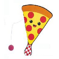 10" Pizza Paddle Ball